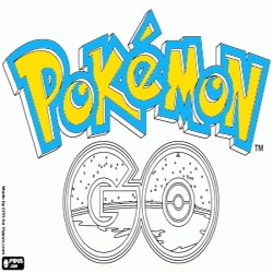 Coloring Pokemon 2 Logo Pokemon Go