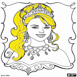 Coloring Princess Leonora 1