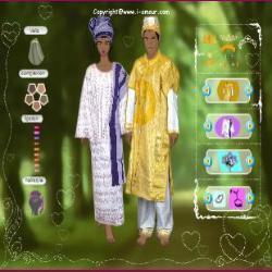 African Couple Dressup