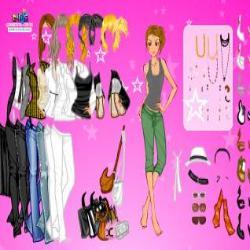 Pink Star Dressup