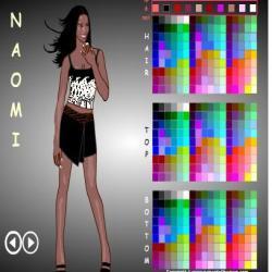 naomi campbell dressup